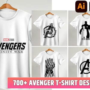 Avenger T-Shirt Design Print - Premium Casual Style Design Packs, Trendy T-shirt Design Pack, T Shirt Sublimation Bundle, Digital Download