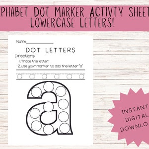 Alphabet Dot Art Letters Printables Worksheets Practice Alphabet ...