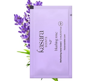Blushing rose, 60 premium lavender fragrance hand wipes. Wedding party wipes. Refreshing and personalised Wedding gift 2023