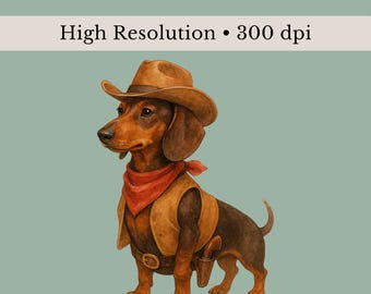 Dachshund Clipart Bundle, 10 Wiener Dog Designs, Doxie Illustrations, Scrapbook Dogs, Watercolor Dogs, Dog Sticker Art, Transparent PNGs