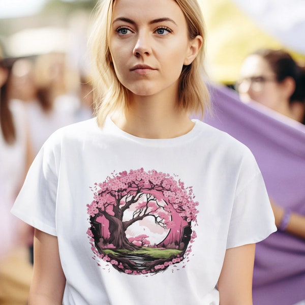 Camiseta Sakura Moonlight, camiseta Sakura Moonlit, camiseta Sakura, camiseta Cherry Blossom