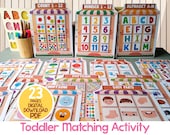 Matching Activities, Shadow Matching Game, Toddler Busy Book, Printable Matching Learning Binder, Montessori Homeschool Preschool Curriculum