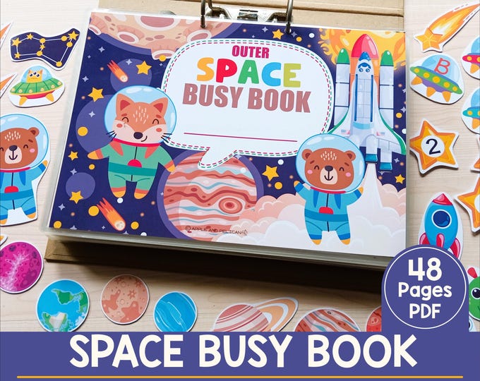 Solar System Printable Activity Outer Space Preschool Busy Book Page ...