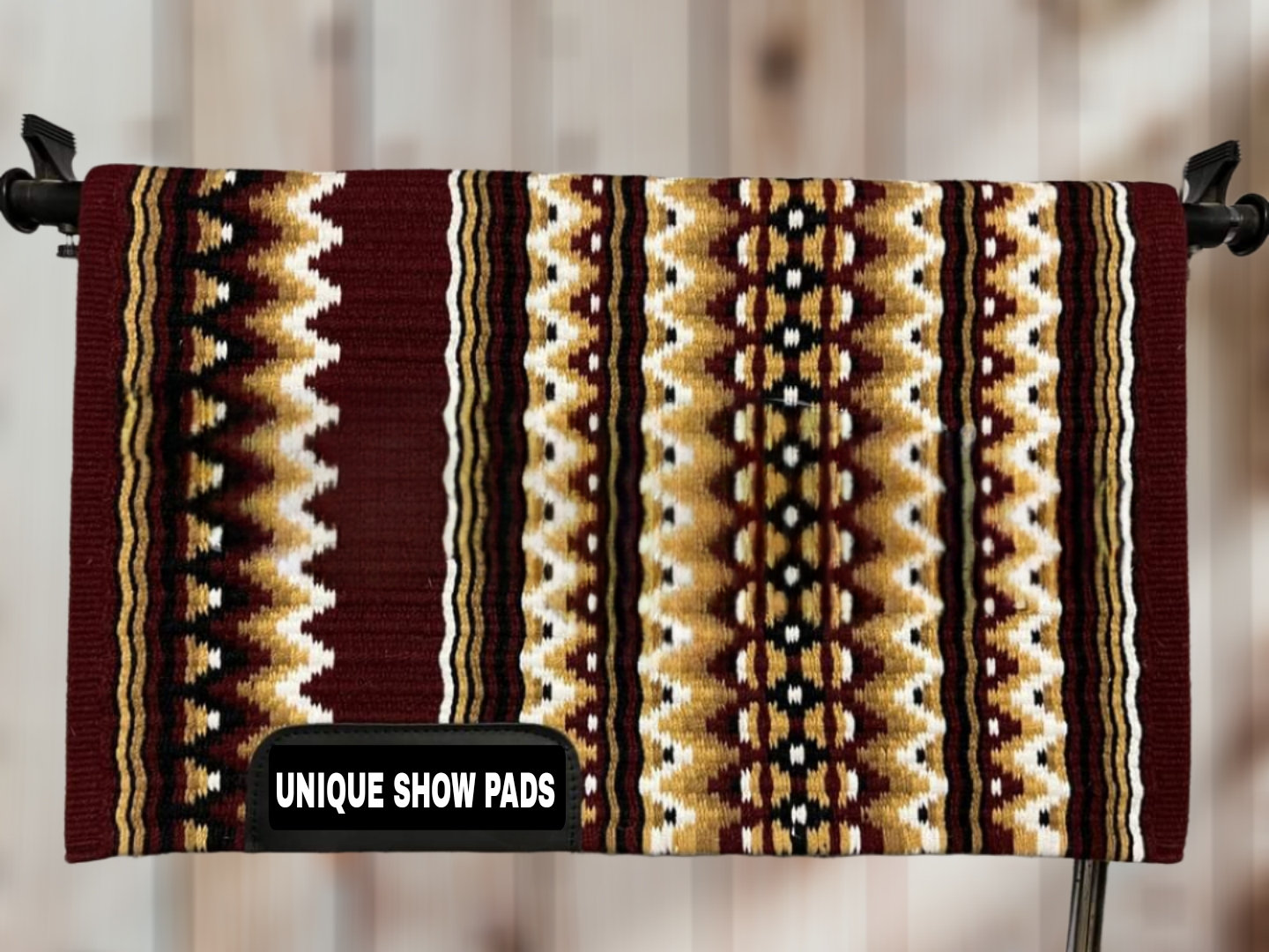 Tapis De Selle Western 100% Laine De Nouvelle-Zélande - Couverture De Show - Neuf Personnalisable