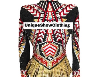 Veste de spectacle d'équtaton/rodéo pour femmes occdentales, pour