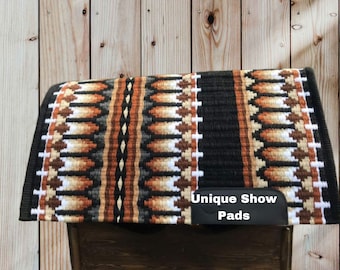 Western Show Blanket,Showpads Copper And Black colour