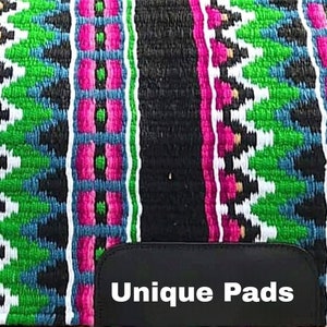 Green And Pink western show pad Saddle blanket Saddle pad ranch pad horse pad horse riding blanket image 2
