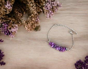 Purple Ruby Stone Bracelet