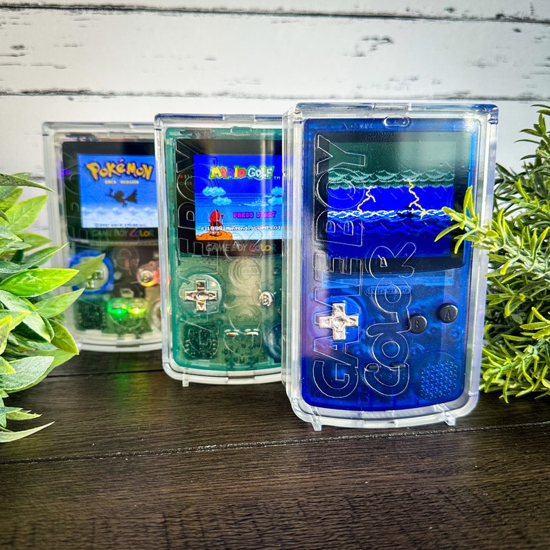 Gameboy Transparent Shell Pizzashell - Gameboy Color Transparent Case - Etsy