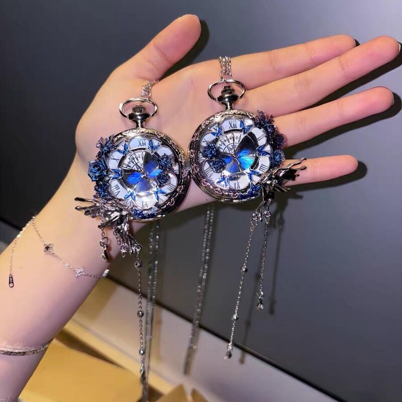 Pocket Watch Butterfly - Etsy