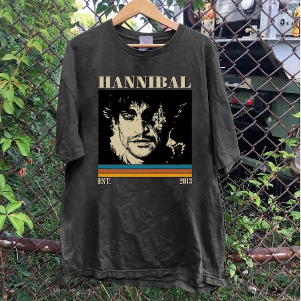 Hannibal Shirt, Hannibal T Shirt, Hannibal Tee, TV Series T-Shirt, Movie T-Shirt, Vintage Shirt, Midcentury Shirt, Gift For Him, Movie Tee