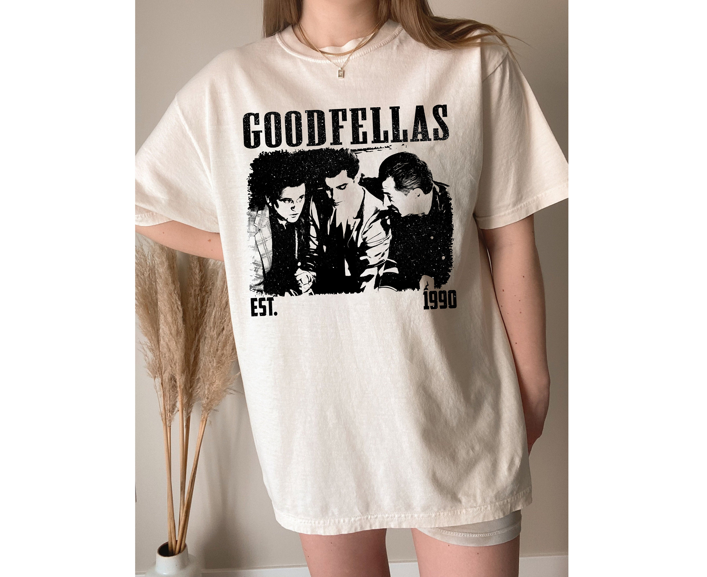 T-shirt Vintage Goodfellas Années 90 - Marque Fruit Of The Loom - Taille XL Noir - Occasion Bon état