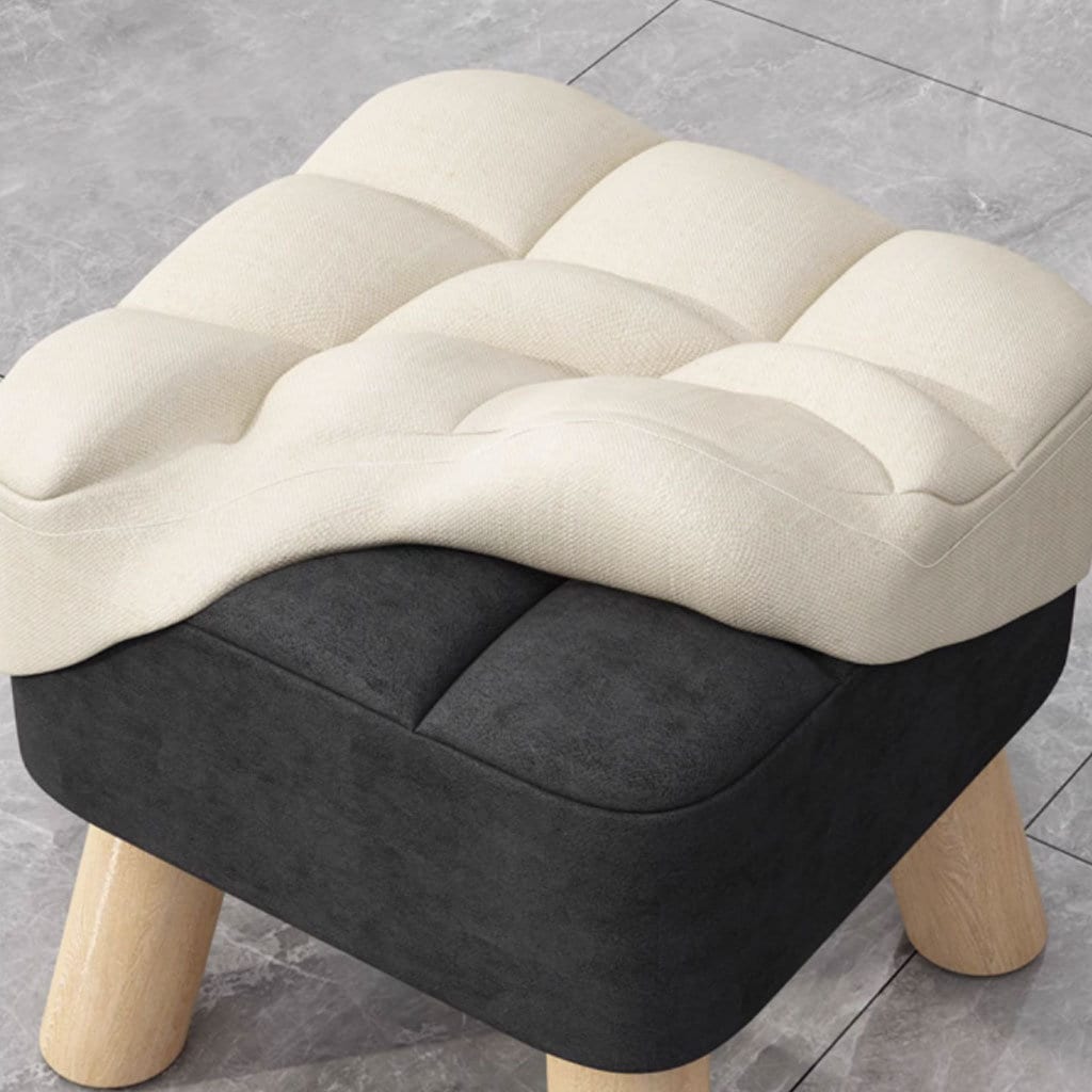 Solid Wood Stool, Modern Sofa Stool, Simple Square Stool, Living Room ...