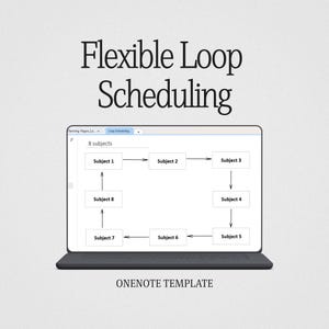 Homeschool Loop Scheduling Templates | Flexible OneNote Lesson Planning (Digital Download)