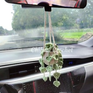 2pcs Heart Embroidery Dice Charm Fabric Car Rearview Mirror Ornament