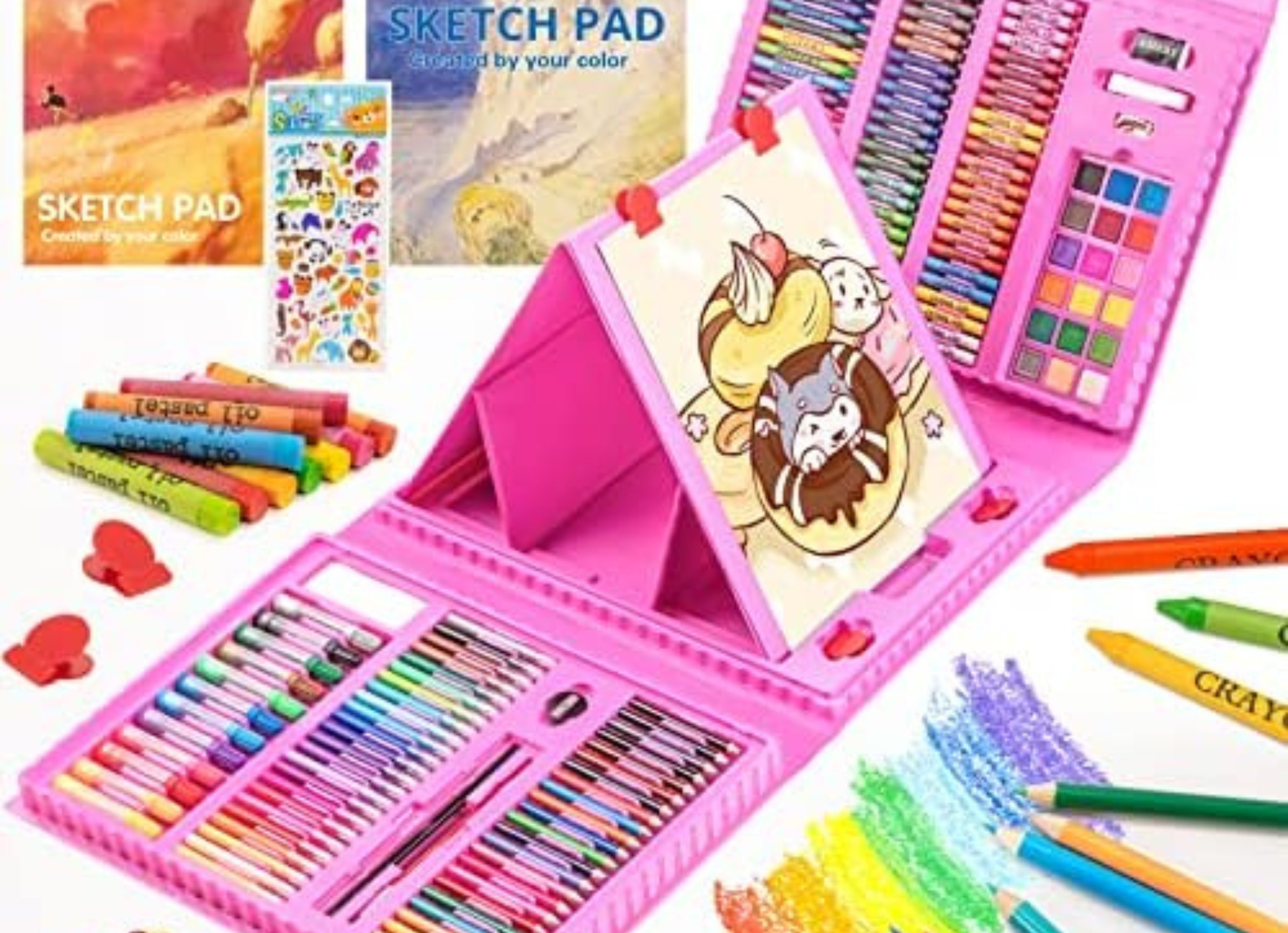 Art Set, iBayam 222 Pack Art Supplies Drawing Kit for Kids Girls
