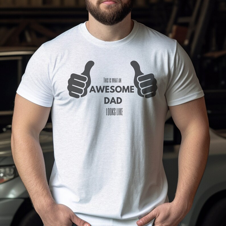 This is What an Awesome Dad Looks Like Shirt Father’s Day - Etsy