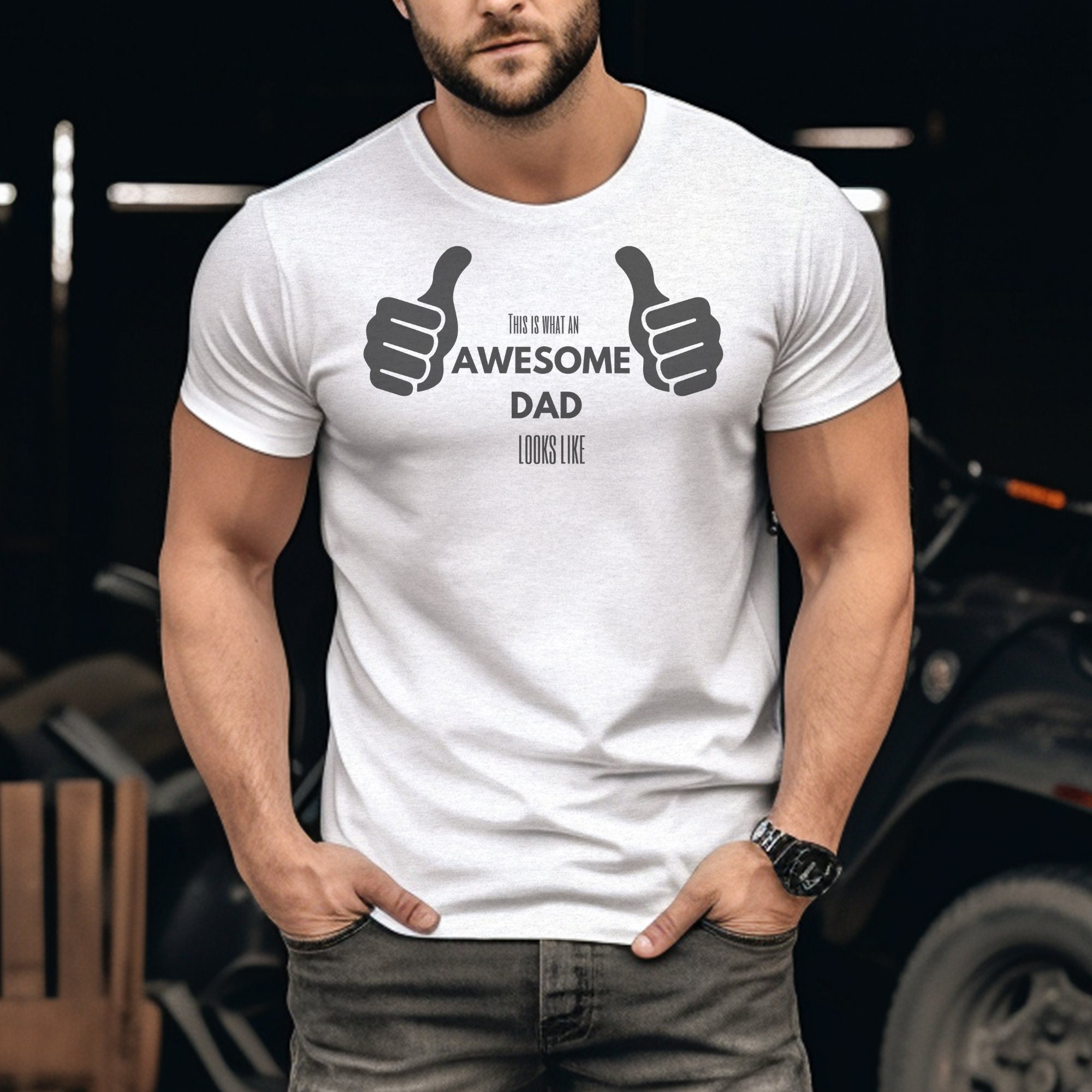 This is What an Awesome Dad Looks Like Shirt Father’s Day - Etsy