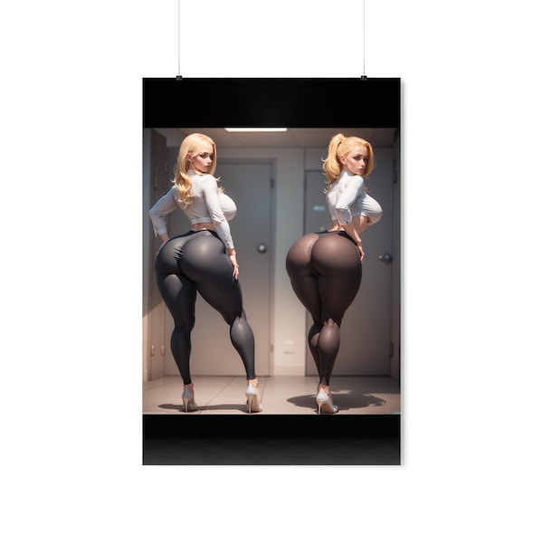 big ass blonde poster