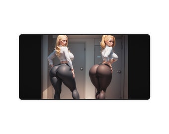 Fat Ass Blonde Lingerie Mousepad - Etsy