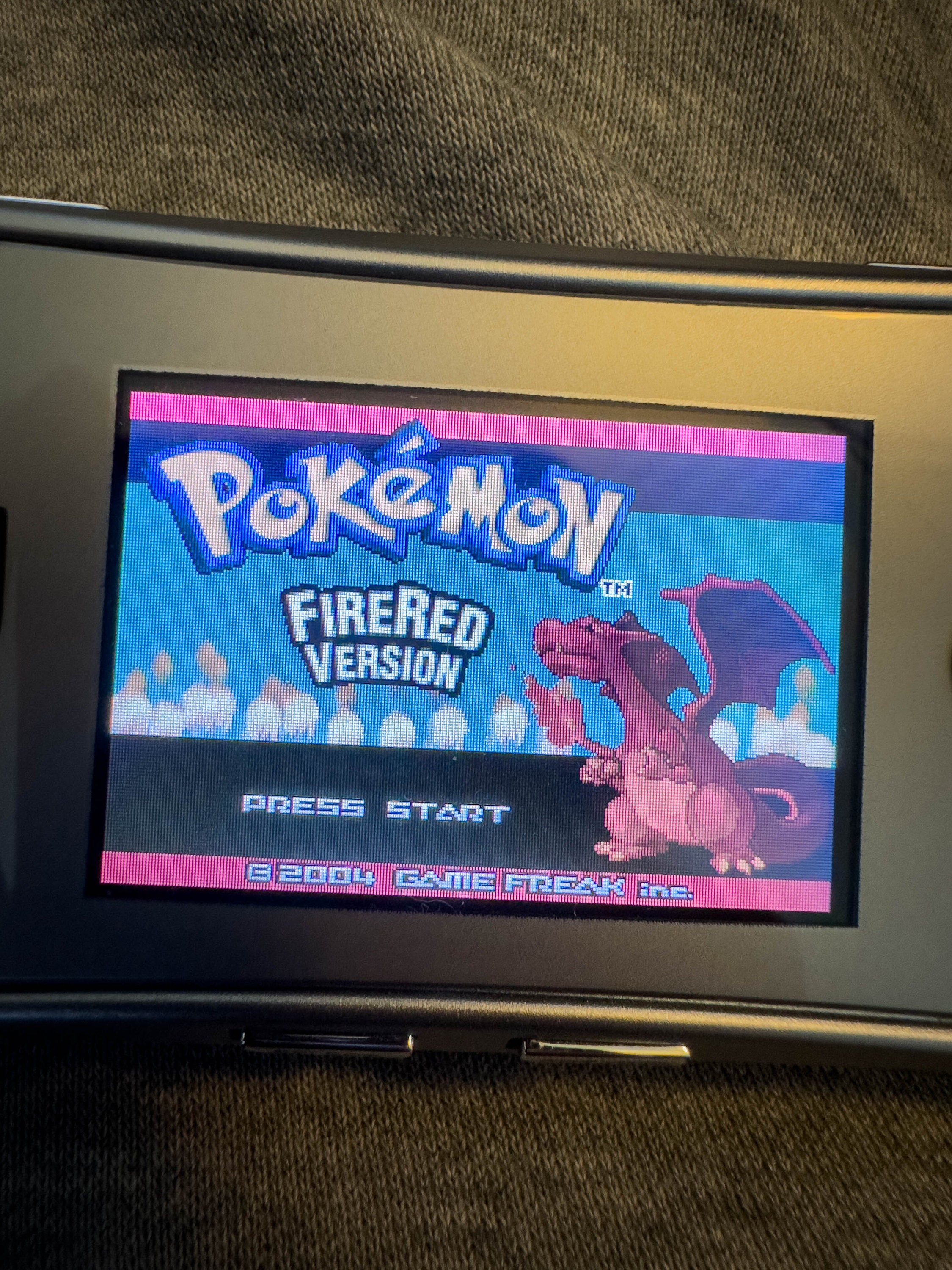 Pokemon Fire Red Gameboy Advance GBA SP Nintendo Etsy