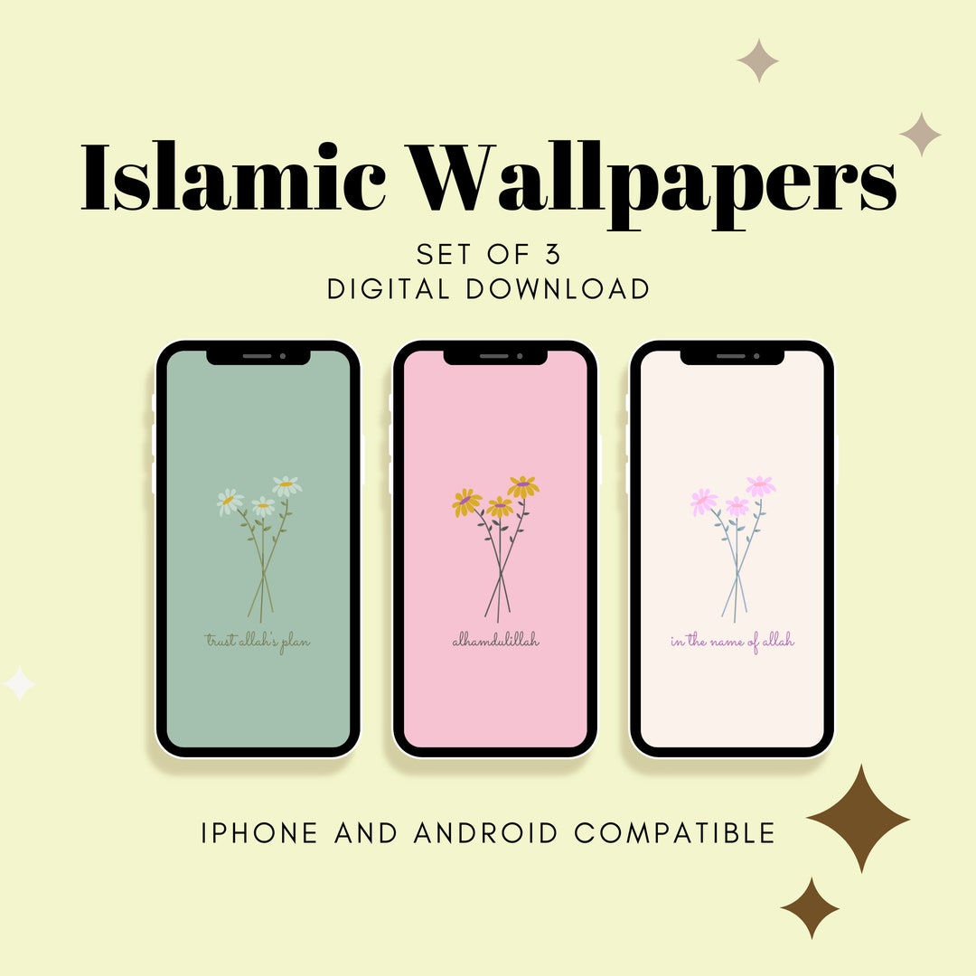 Islamic Phone Wallpaper Set of 3