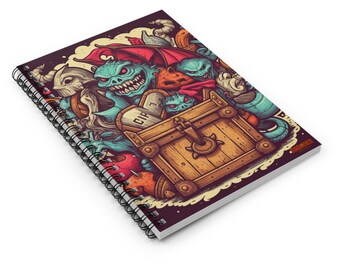 モンスターデザイン ノートブック 3D装飾 ハッピーモンスタースパイラル綴じノート、モンスターノート - Etsy 日本