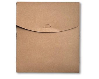 Kompakte Kraft faltbare Box/Mailer Box/Kraft Mailer Box/Umschläge/Beutel/Kurierbox/Verstärkte Versandtasche mit Elfenrobbe - (10,5 L x 9,5 B x 1 H)