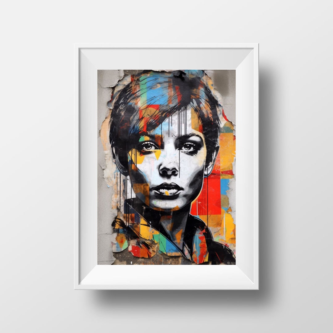 Urban Classic Fusion Wall Art Contemporary Street Art Portrait Print