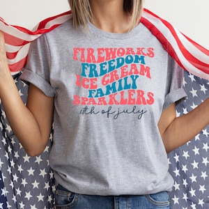4. Juli T-Shirt • Patriotisches USA Shirt • Lustiges Unabhängigkeitstag T-Shirt • Unisex Amerika Grafik-Shirt
