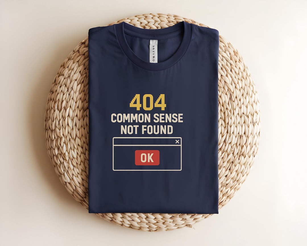 Funny 404 Error T-shirt: Retro Tech Humor for Programmers - Etsy
