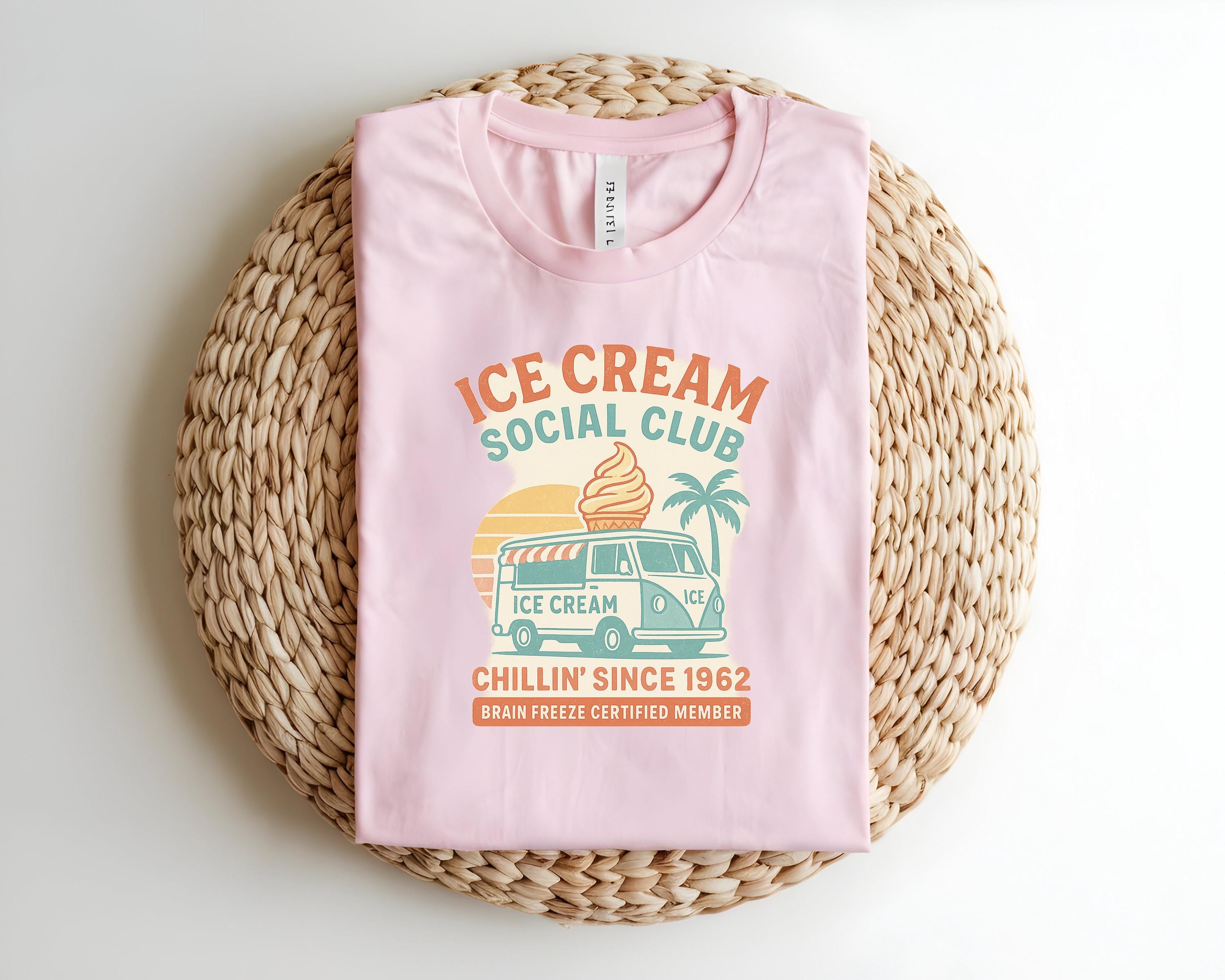 Ice Cream Social Club T-Shirt – Retro 1962 Vintage Summer Tee with Funny Chill Quote