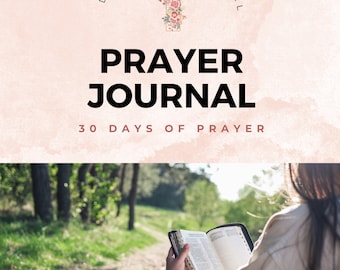 Digital Prayer Journal | 30 Days of Prayer Journal | Devotional Journal