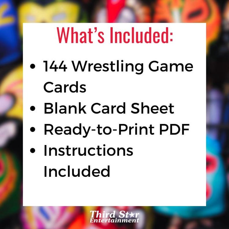 Pro Wrestling-themed Guessing Game | Forbidden Word Challenge | Party ...