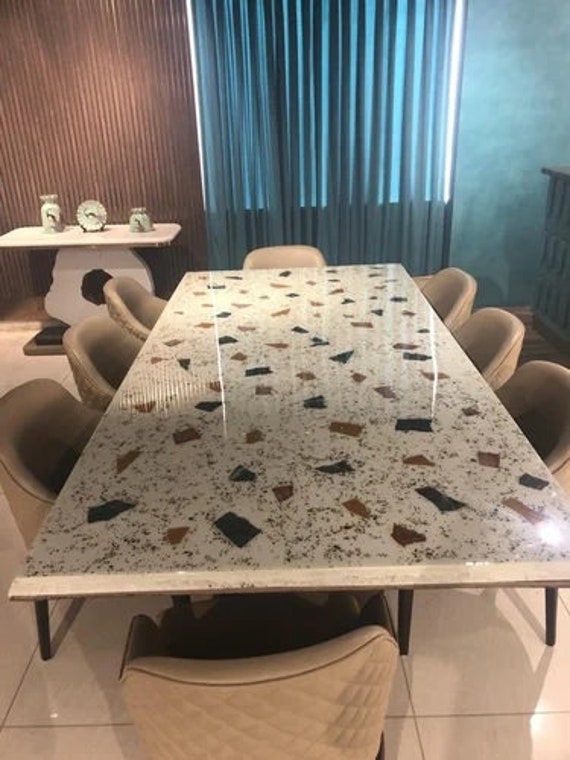 Big Size Terrazzo Dining Table Top for Luxury Fashionable and