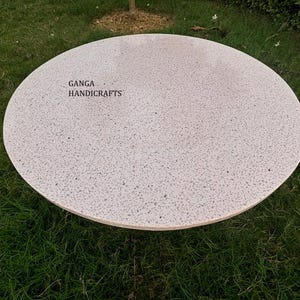 Round Terrazzo Coffee Table, Terrazzo Table for bars and restaurants, Custom Made Terrazzo Table, Terrazzo Cafe Table