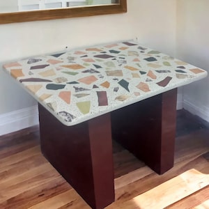 Terrazzo Coffee table, Small height terrazzo table, terrazzo sofa table