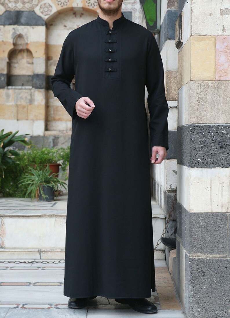 Men's Jabbar Arabic Traditional Emirati-style thobe image 5