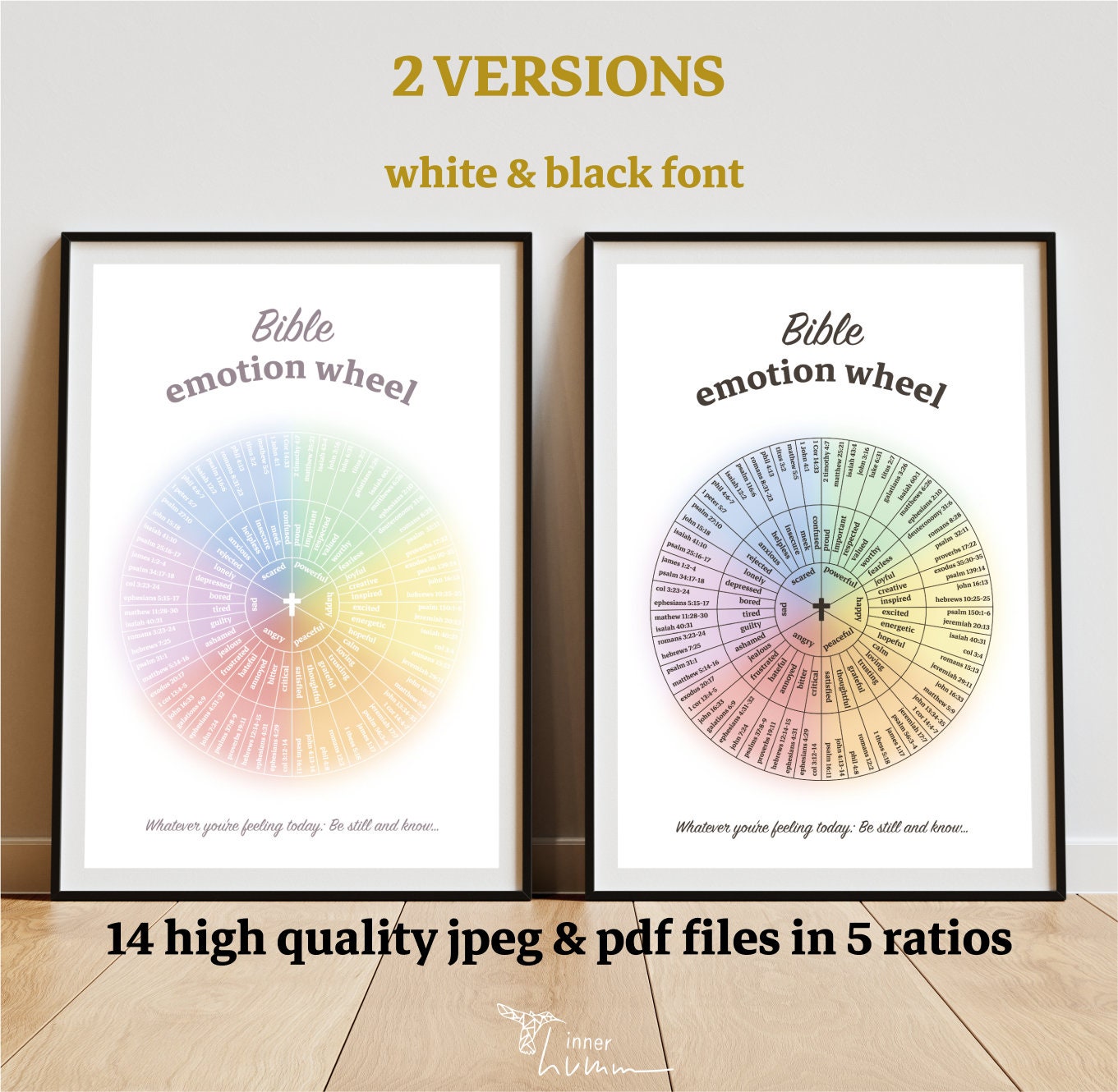 Bible Emotion Wheel Printable - Il Fullxfull.6016554025 1yvs