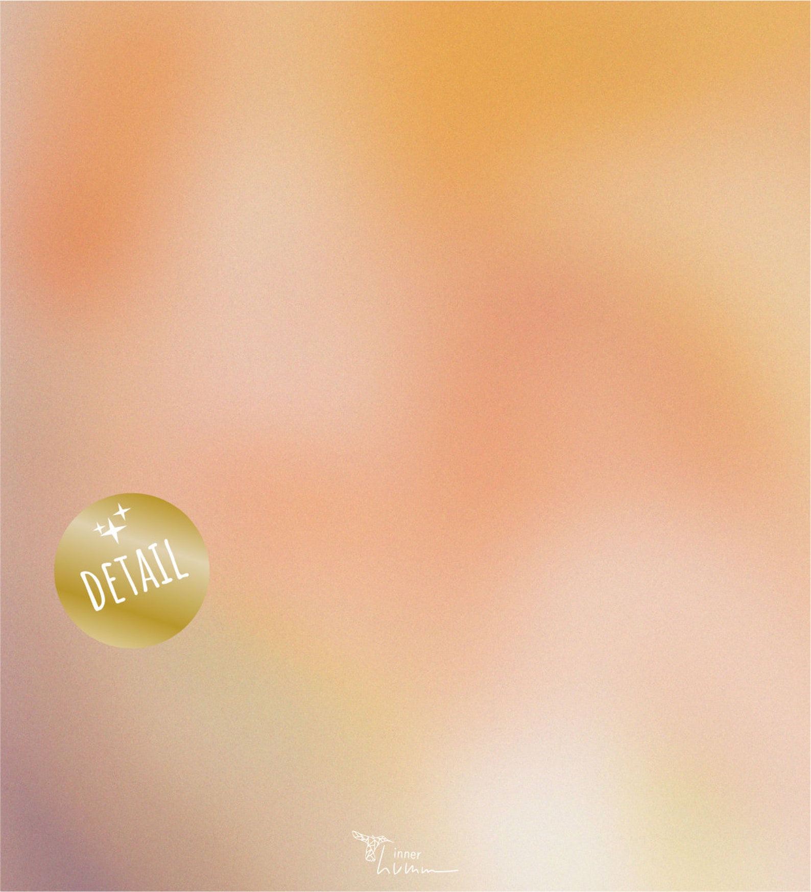 Peach Abstract Art Print, Orange Aura Poster, Digital Art, Beige Color Gradient Aura Wall Art ...
