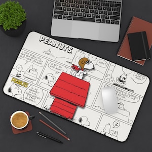 Podkładka pod mysz Peanuts Snoopy, słodka podkładka pod mysz z kreskówek, dekoracja biura, prezent dla dzieci i dorosłych, akcesorium do gier na biurko, zabawny przedmiot do domowego biura