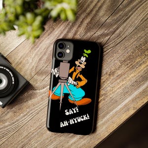 Goofy Slim Phone Case - Fun Cartoon Design for Disney Fans, Cell Phone Accessory, Unique Gift, Teeny Tiny Mini Case, Geeky Decor