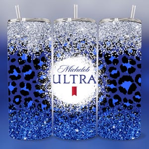 Michelob Ultra 20 oz Tumbler - BPA Free, Straw Included, hot and cold temperature resistant