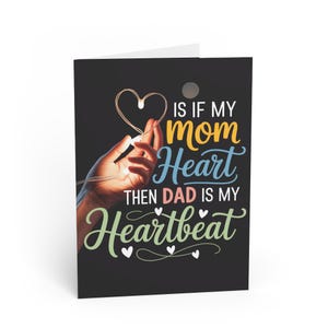 Tarjetas de felicitación para papá y mamá, saludos del Día del Padre, amor familiar, tarjetas personalizadas, mensajes para ocasiones especiales