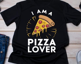 Amante de la pizza PNG: Diseño de sublimación divertido para amantes de la comida (descarga digital)