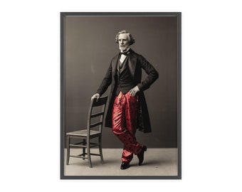 Retrato de caballero clásico, estilo vintage con un toque moderno, arte de moda Póster