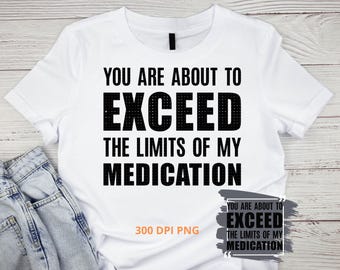 Funny Nurse PNG: Sarcastic Mental Health Quote, Transparent Background