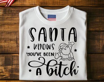 Funny Naughty Santa Christmas-png (png) – humorontwerp voor volwassenen (digitale download)