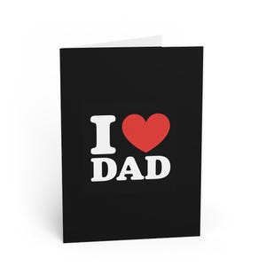 Vatertags-Grußkarten, I Love Dad-Karten, Best Dad Trophy-Karten, Geburtstagskarten für Ihn, Einzigartige Dad-Karten, Vatertagsgeschenke