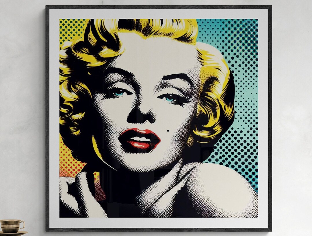 Pop Art Marilyn Monroe Portrait Digital Download Wall Art Home Decor ...